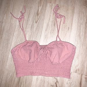 pink boho top